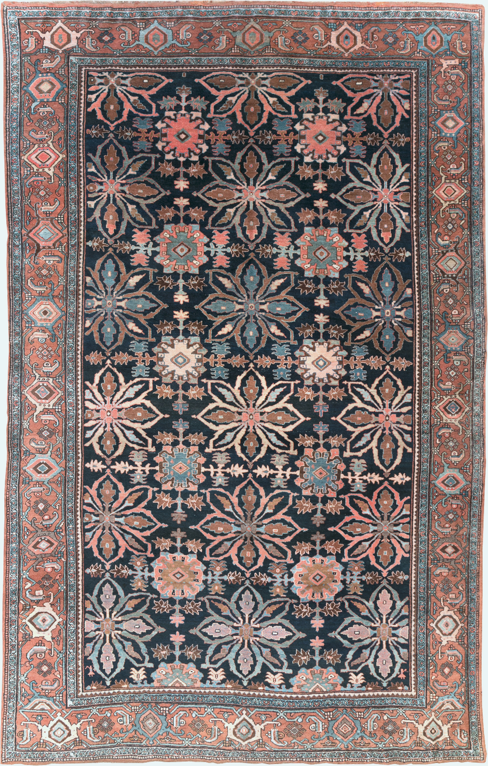 Antique Persian Bidjar Room Size Carpet, No.31483 - Gsblank