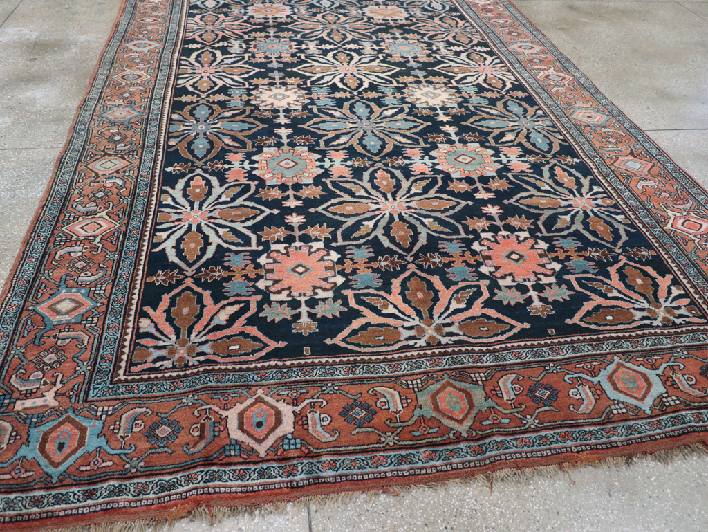 Antique Persian Bidjar Room Size Carpet, No.31483 - Gsblank
