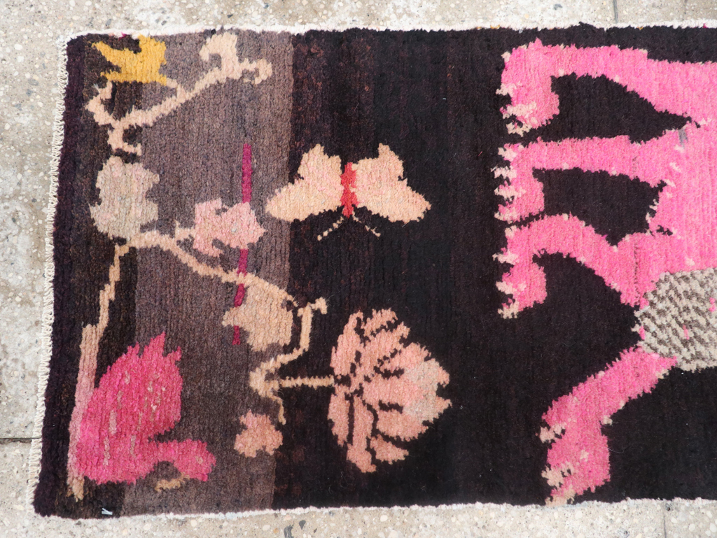 Vintage Tibetan Small Pictorial Runner, No.31487 - Gsblank