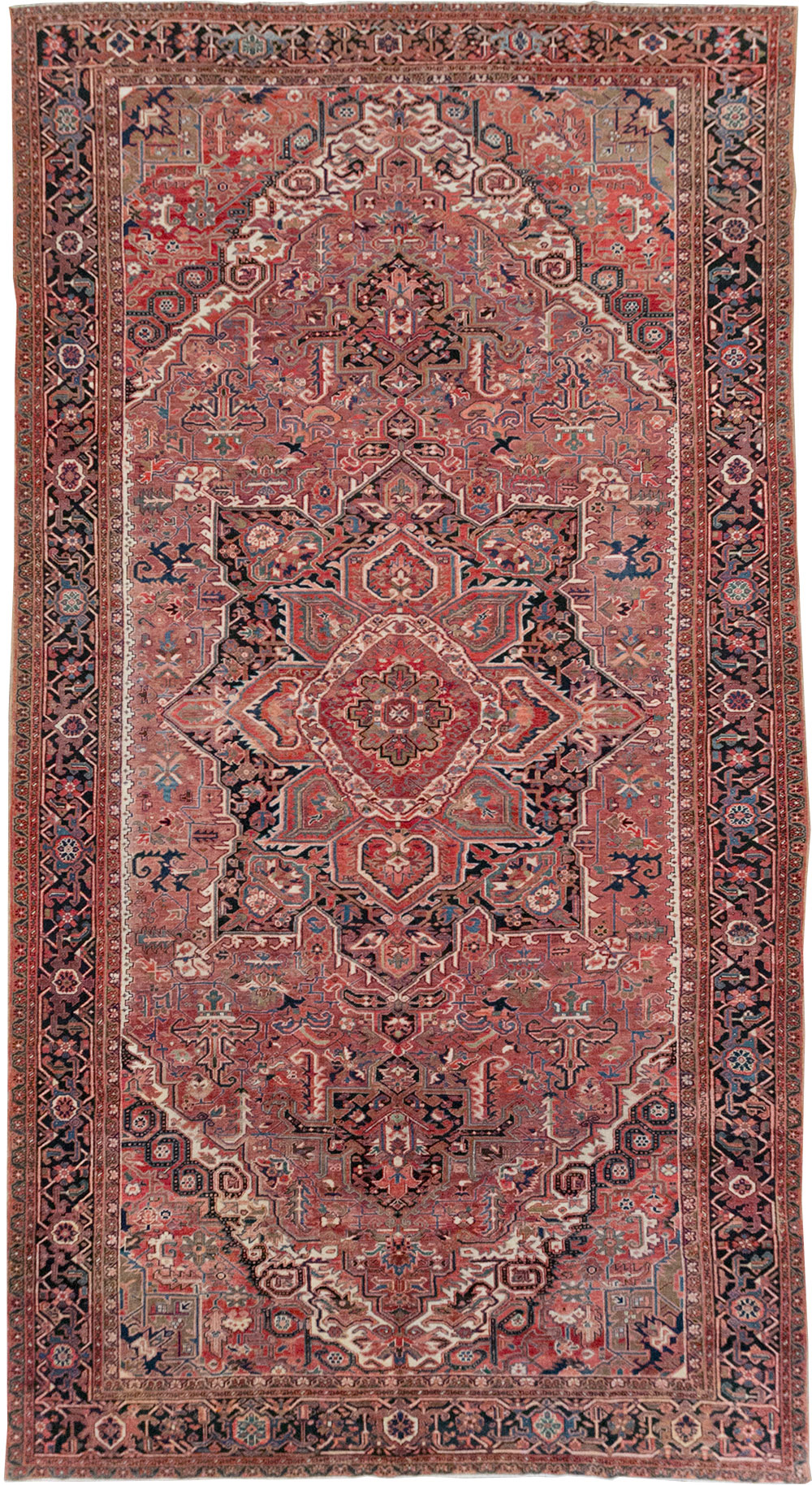 Antique Persian Heriz Large Carpet, No.31493 - Gsblank