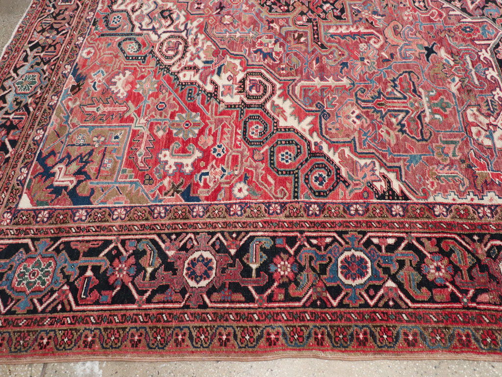 Antique Persian Heriz Large Carpet, No.31493 - Gsblank