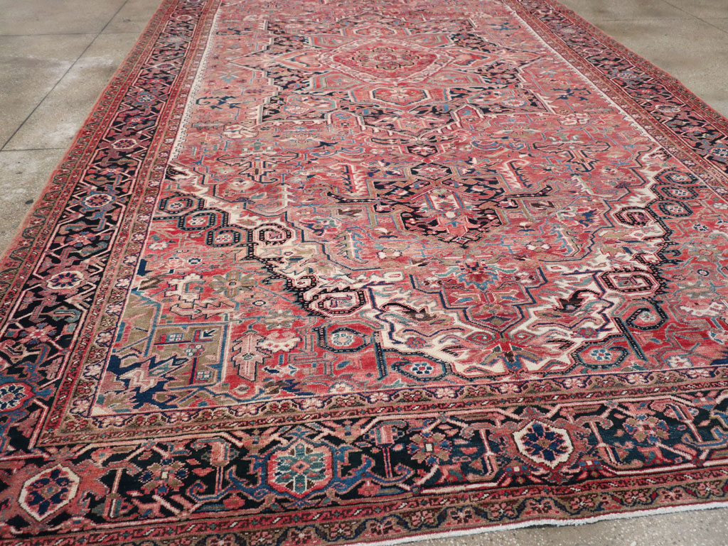 Antique Persian Heriz Large Carpet, No.31493 - Gsblank