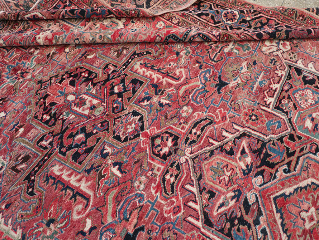 Antique Persian Heriz Large Carpet, No.31493 - Gsblank