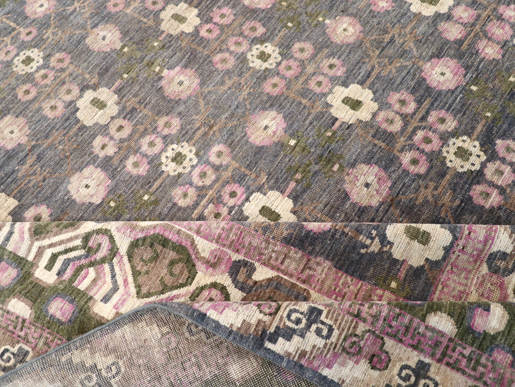 Modern East Turkestan Khotan Room Size Carpet, No.31495 - Gsblank