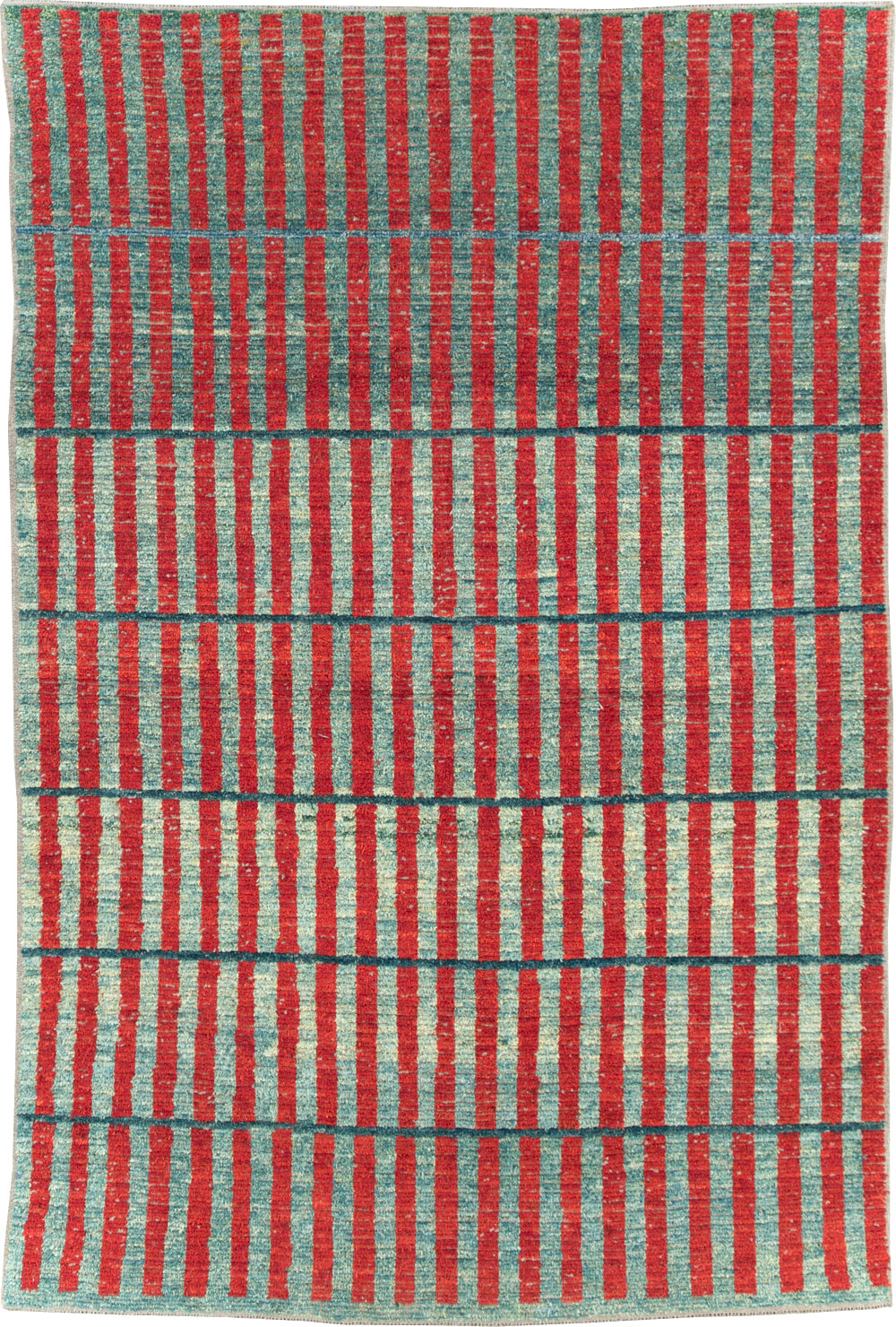 Contemporary Turkish Art Deco Style Accent Carpet, No.31500 - Gsblank