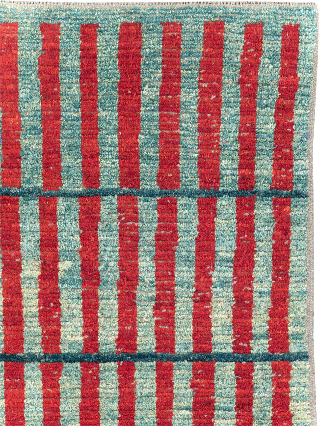 Contemporary Turkish Art Deco Style Accent Carpet, No.31500 - Gsblank