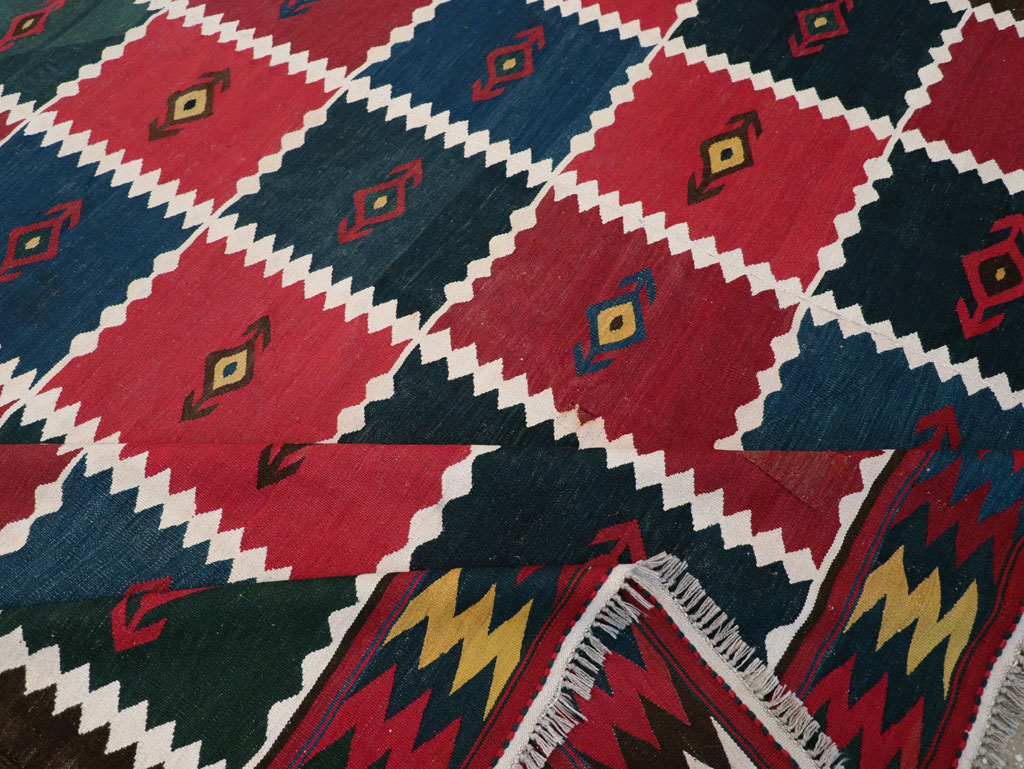 Vintage Turkish Kilim Long and Narrow Gallery Carpet, No.31509 - Gsblank