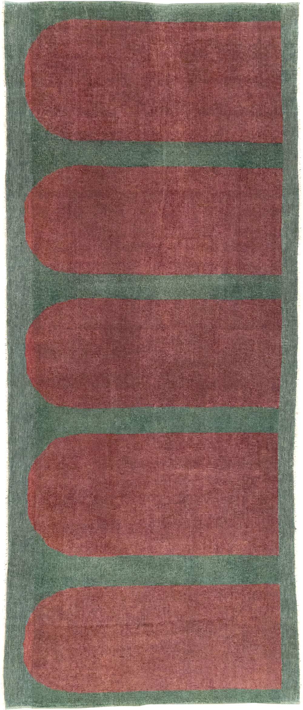 Vintage Turkish Art Deco Style Rug, No.31513 - Gsblank