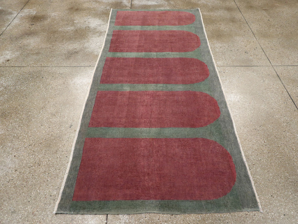 Vintage Turkish Art Deco Style Rug, No.31513 - Gsblank