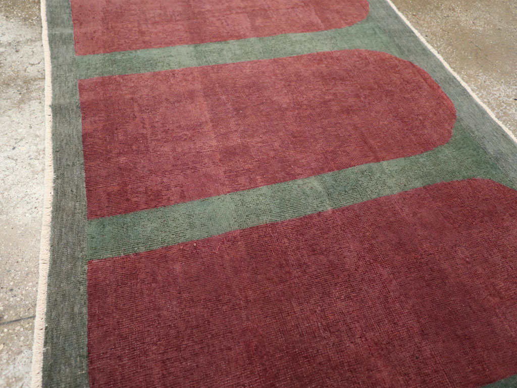 Vintage Turkish Art Deco Style Rug, No.31513 - Gsblank