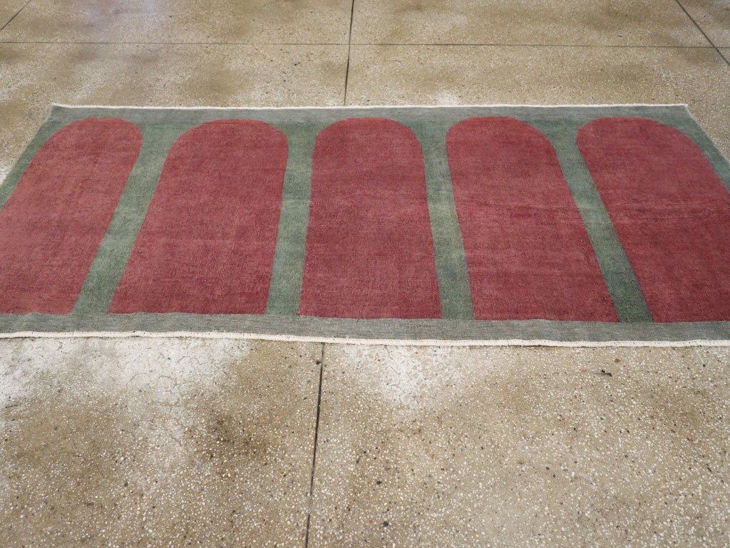 Vintage Turkish Art Deco Style Rug, No.31513 - Gsblank