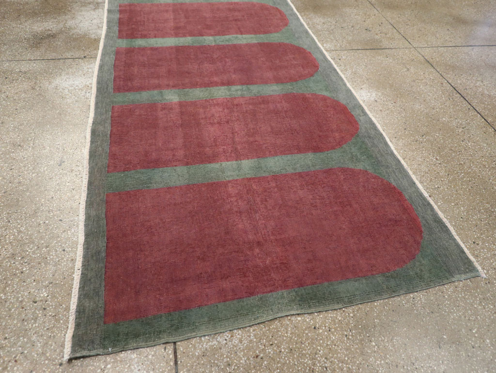 Vintage Turkish Art Deco Style Rug, No.31513 - Gsblank