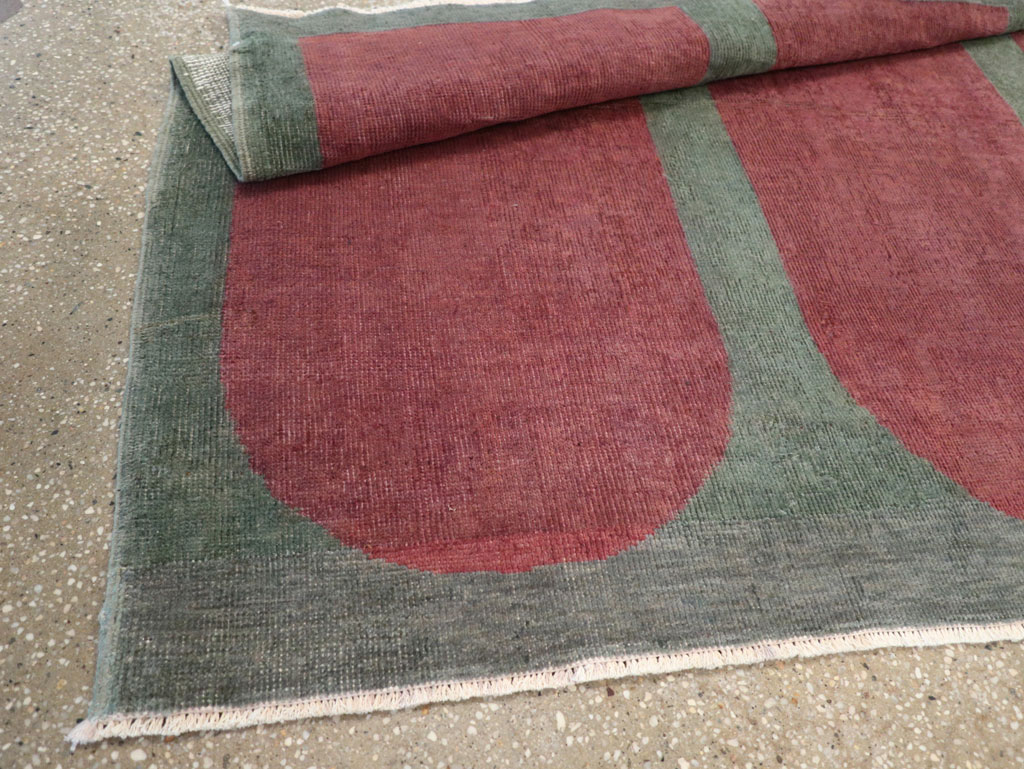 Vintage Turkish Art Deco Style Rug, No.31513 - Gsblank