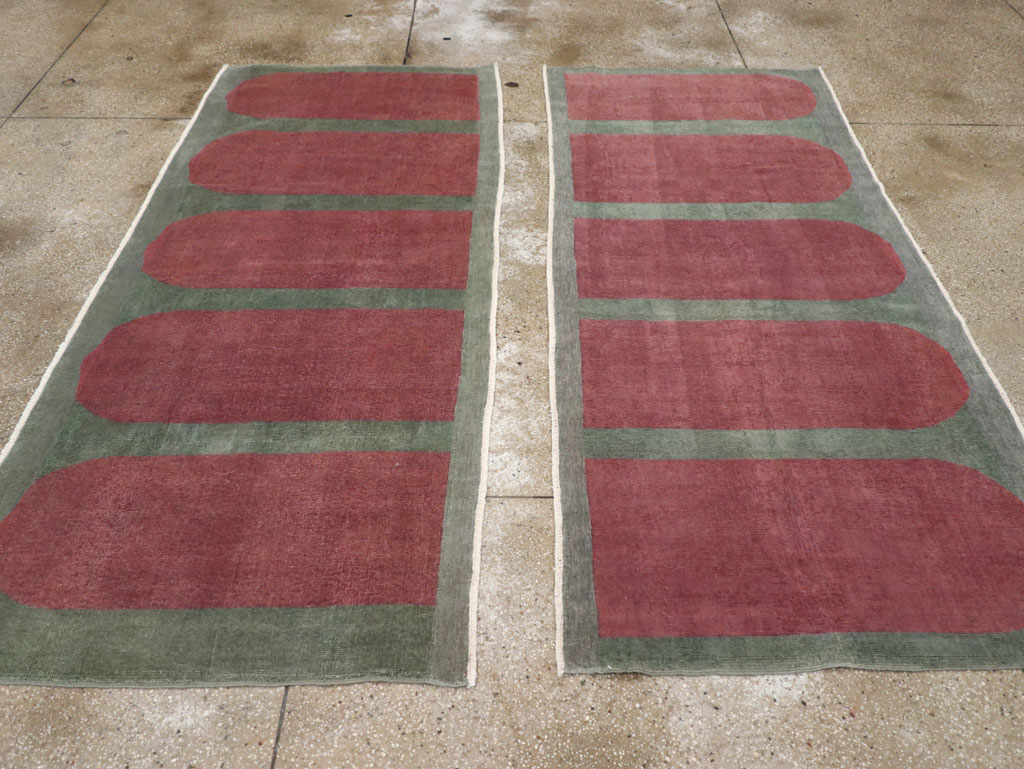 Vintage Turkish Art Deco Style Rug, No.31513 - Gsblank