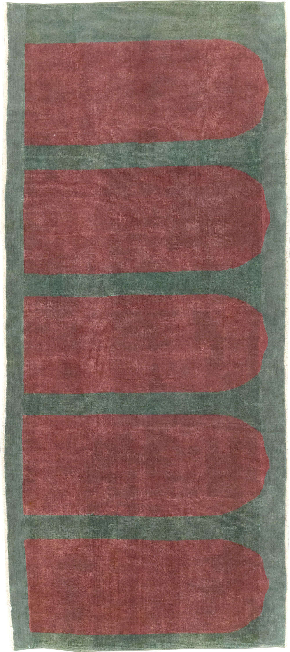 Vintage Turkish Art Deco Style Rug, No.31515 - Gsblank