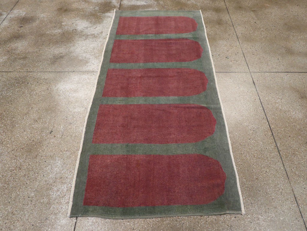 Vintage Turkish Art Deco Style Rug, No.31515 - Gsblank