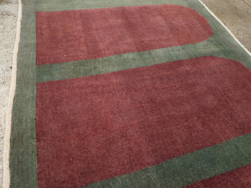 Vintage Turkish Art Deco Style Rug, No.31515 - Gsblank