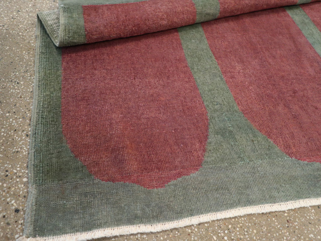 Vintage Turkish Art Deco Style Rug, No.31515 - Gsblank