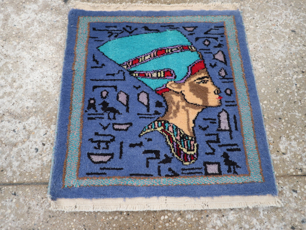 Vintage Egyptian Pictorial Rug, No.31517 - Gsblank