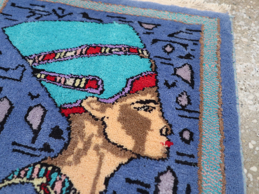 Vintage Egyptian Pictorial Rug, No.31517 - Gsblank