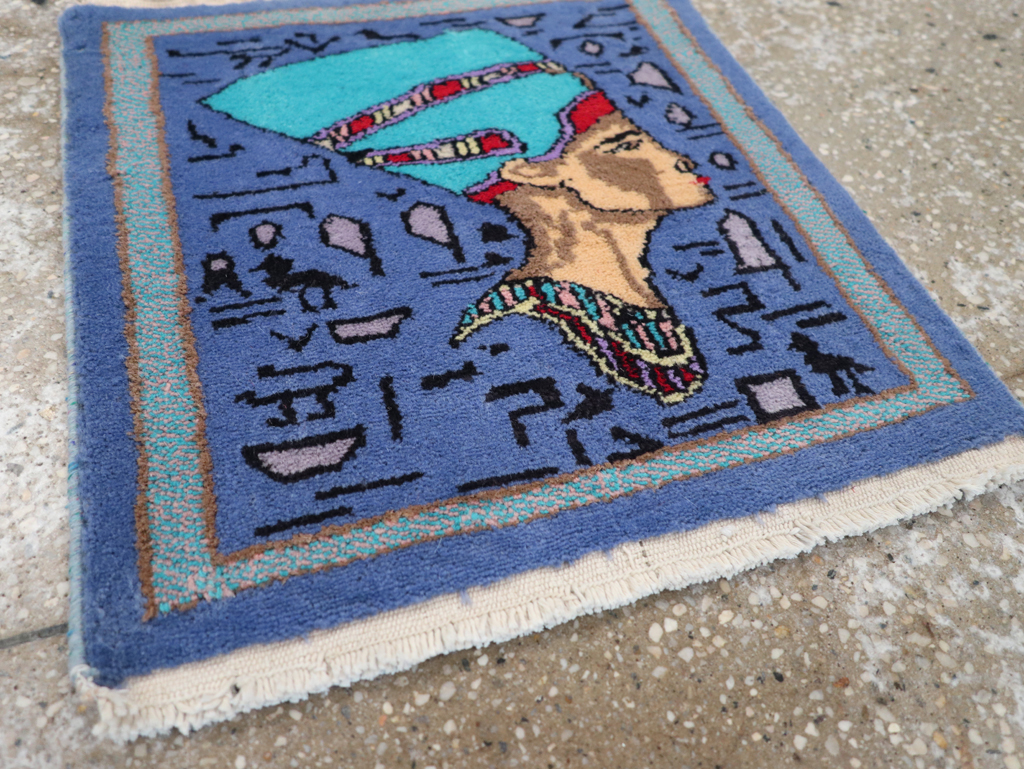 Vintage Egyptian Pictorial Rug, No.31517 - Gsblank