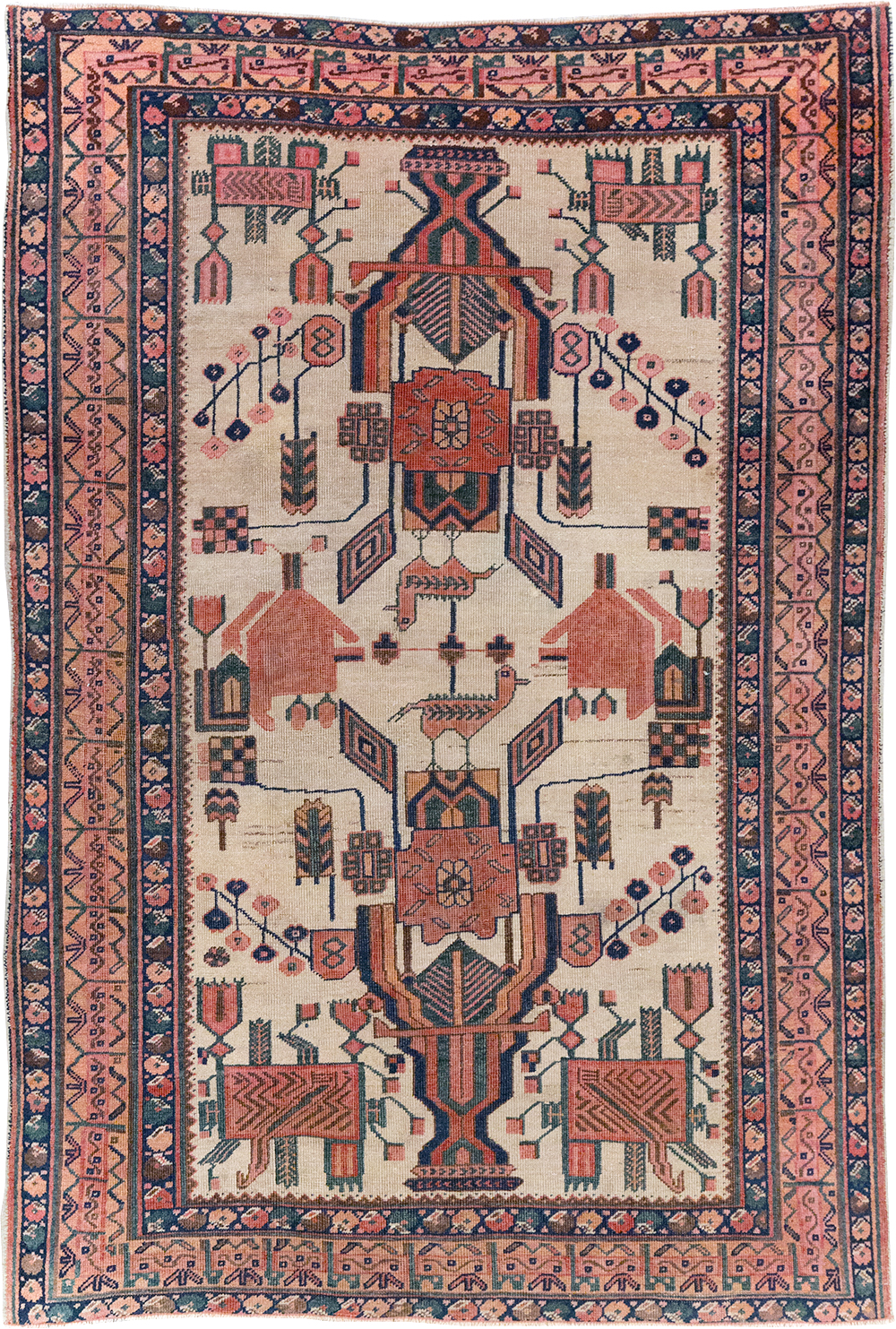 Antique Persian Afshar Rug, No.31521 - Gsblank
