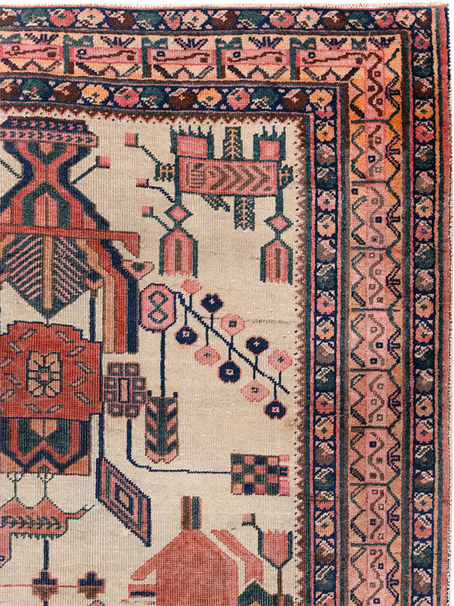 Antique Persian Afshar Rug, No.31521 - Gsblank