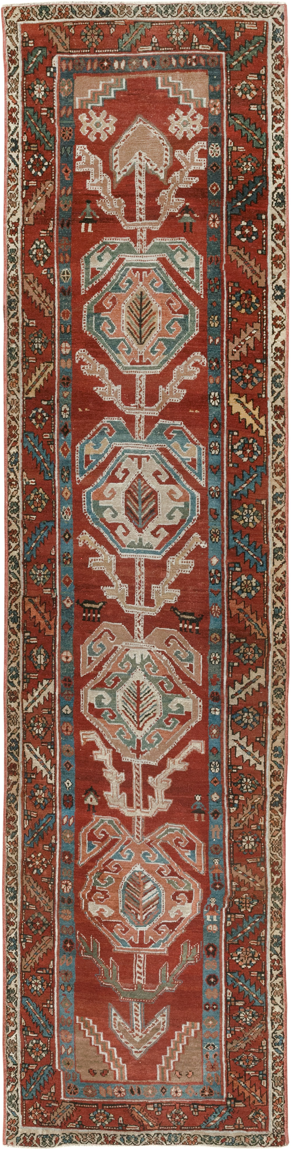 Antique Persian Bakshaish Runner, No.31522 - Gsblank