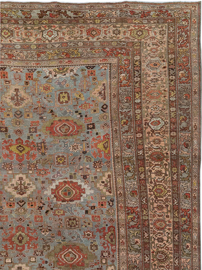 Antique Persian Bidjar Room Size Carpet, No.31523 - Gsblank