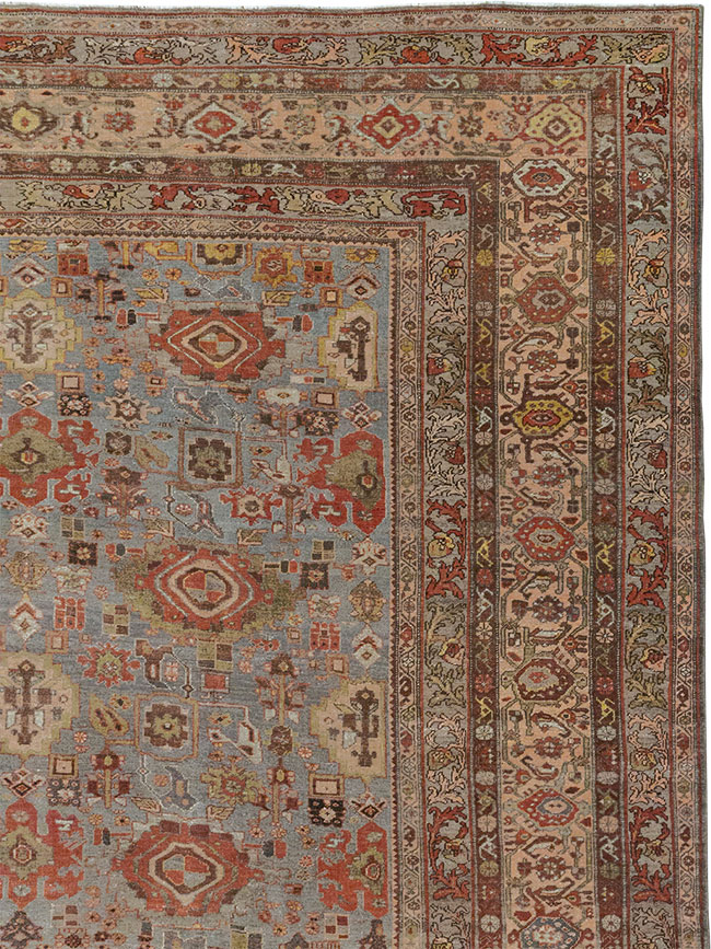 Antique Persian Bidjar Room Size Carpet, No.31523 - Gsblank