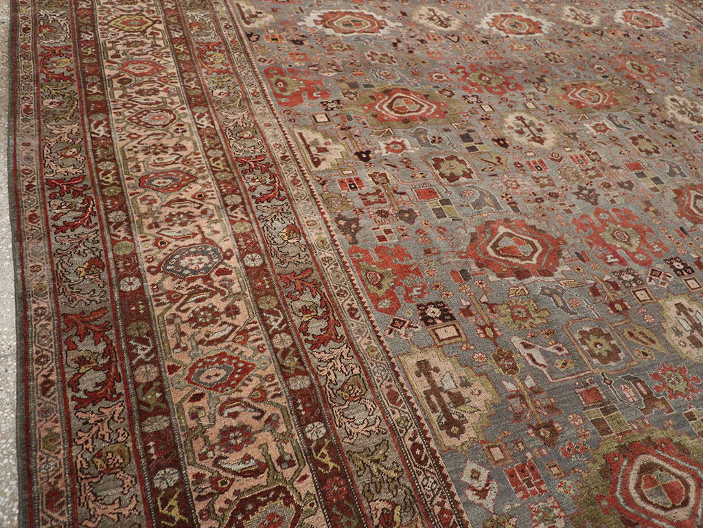 Antique Persian Bidjar Room Size Carpet, No.31523 - Gsblank