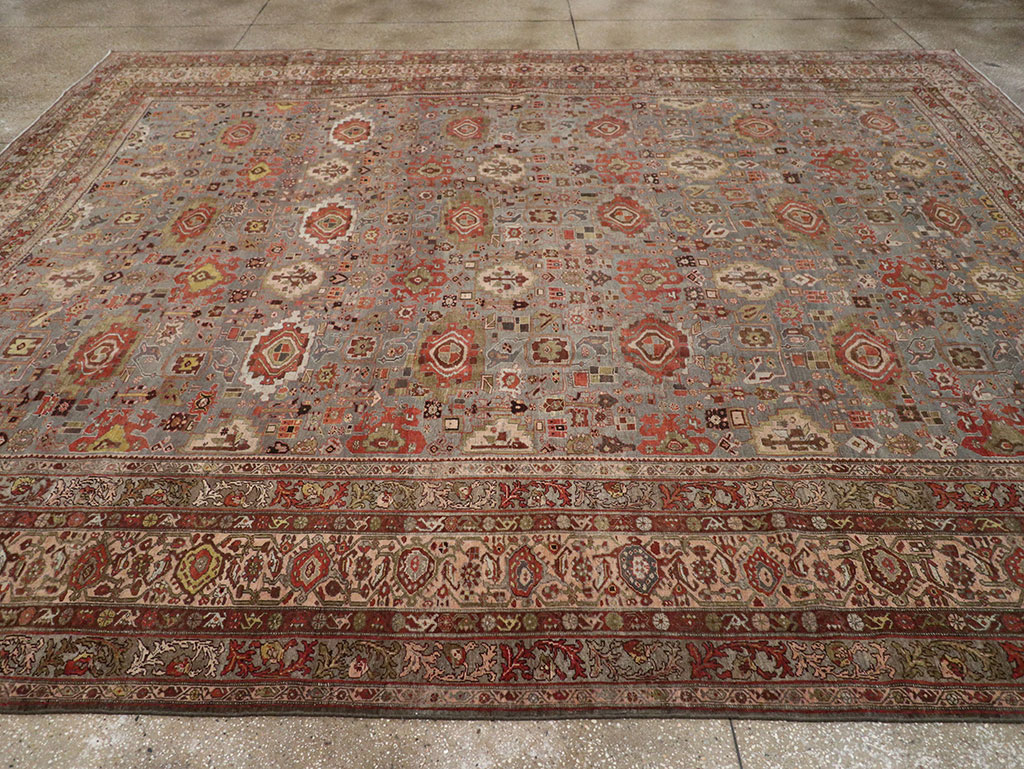 Antique Persian Bidjar Room Size Carpet, No.31523 - Gsblank