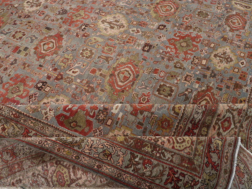 Antique Persian Bidjar Room Size Carpet, No.31523 - Gsblank