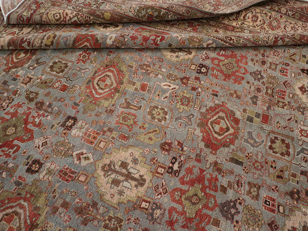 Antique Persian Bidjar Room Size Carpet, No.31523 - Gsblank