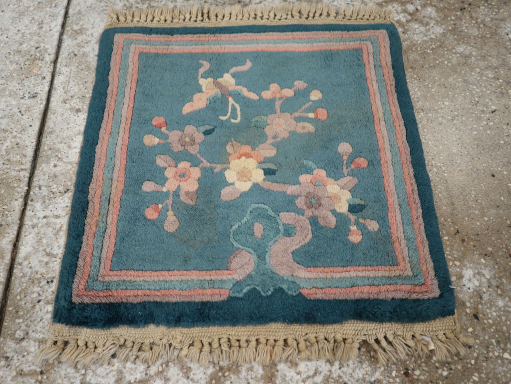 Vintage Chinese Art Deco Pictorial Rug, No.31526 - Gsblank