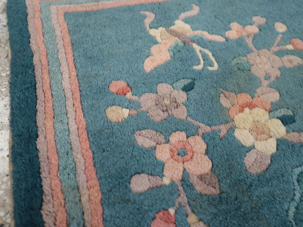 Vintage Chinese Art Deco Pictorial Rug, No.31526 - Gsblank