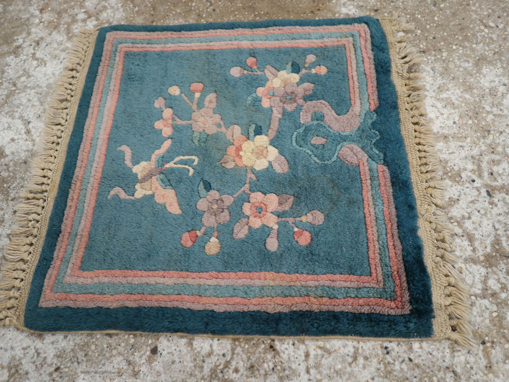 Vintage Chinese Art Deco Pictorial Rug, No.31526 - Gsblank
