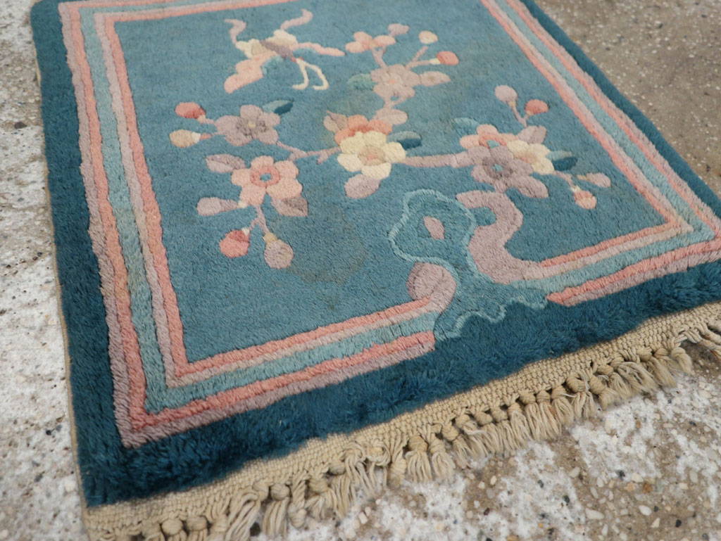 Vintage Chinese Art Deco Pictorial Rug, No.31526 - Gsblank