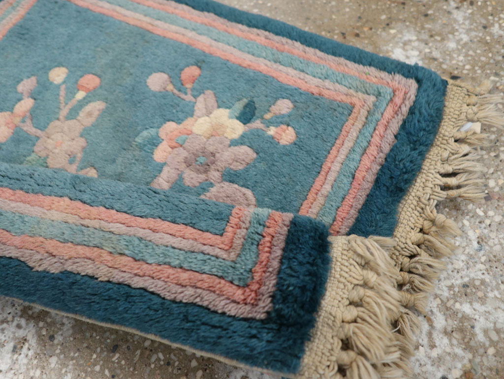 Vintage Chinese Art Deco Pictorial Rug, No.31526 - Gsblank