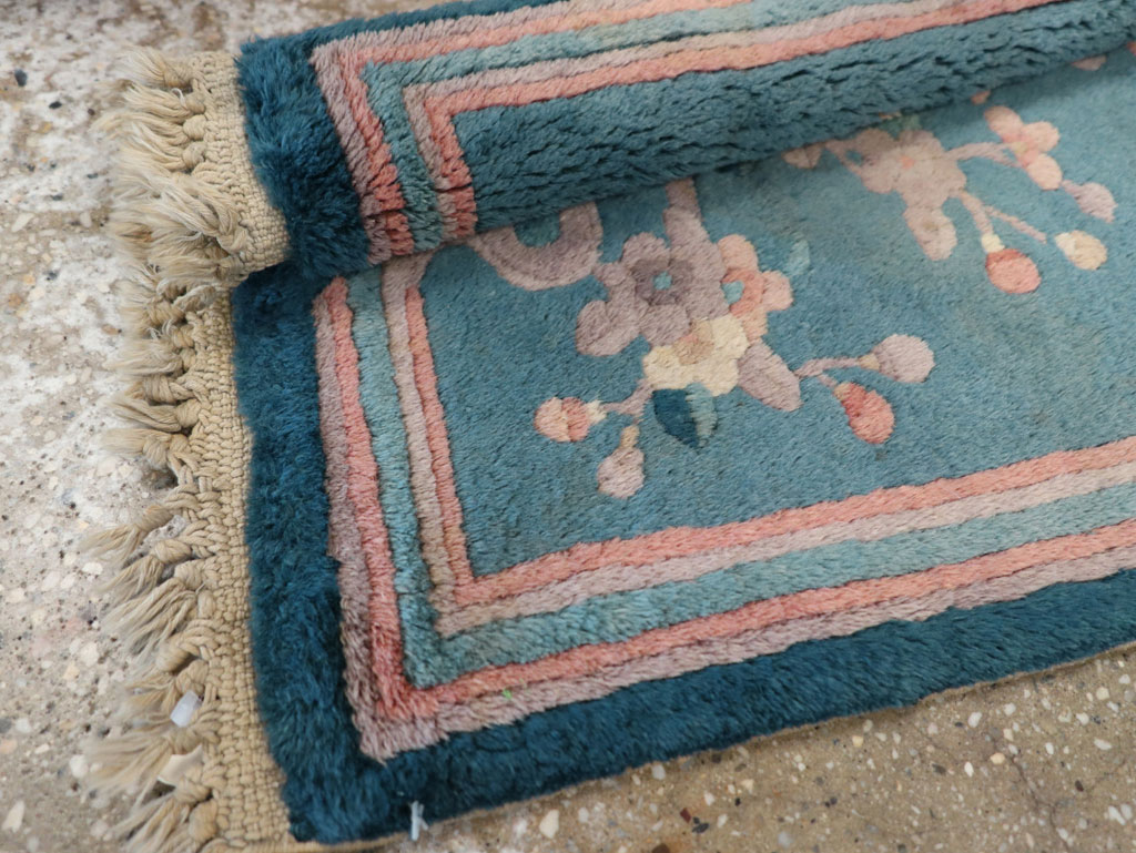 Vintage Chinese Art Deco Pictorial Rug, No.31526 - Gsblank