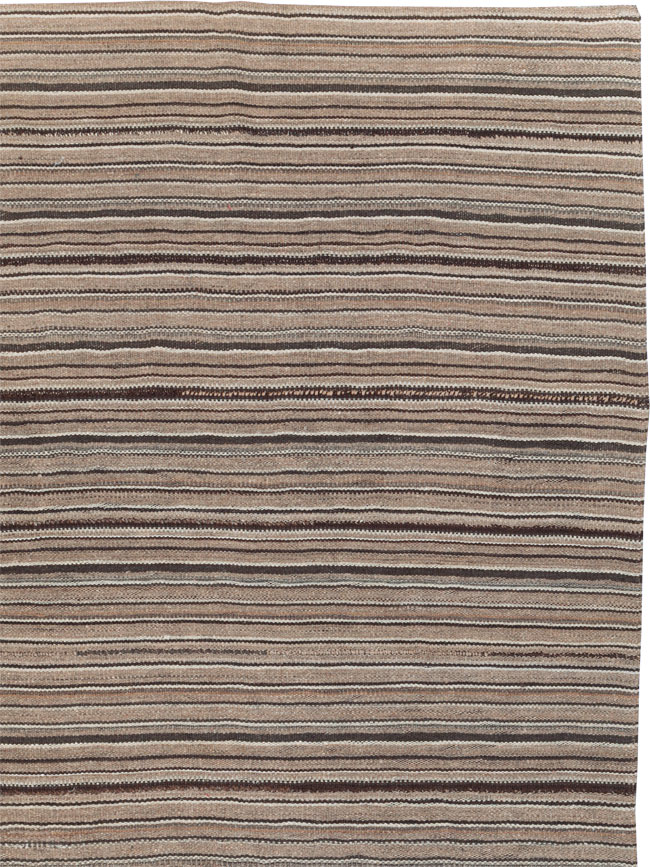 Vintage Turkish Flatweave Kilim Room Size Carpet, No.31530 - Gsblank