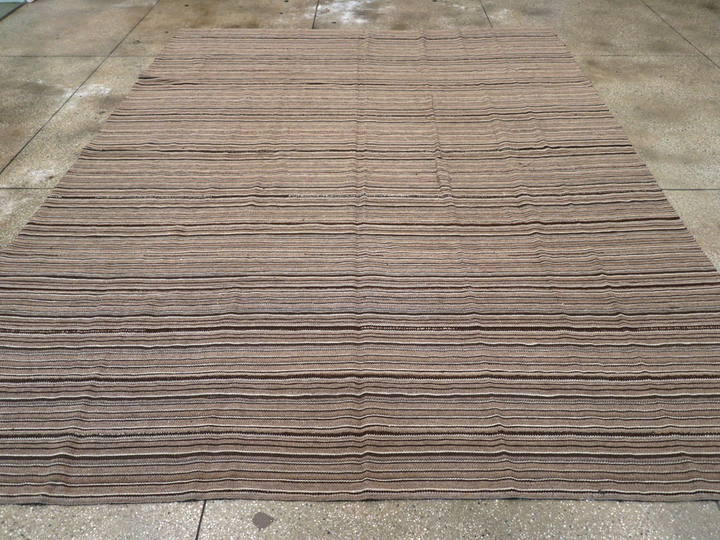 Vintage Turkish Flatweave Kilim Room Size Carpet, No.31530 - Gsblank