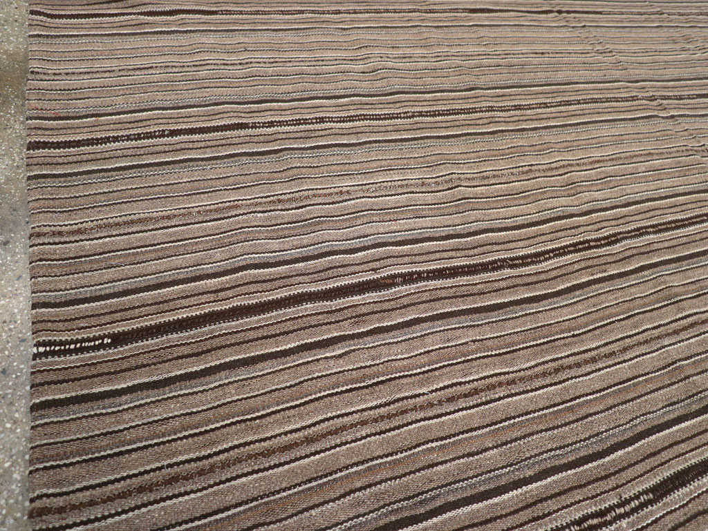 Vintage Turkish Flatweave Kilim Room Size Carpet, No.31530 - Gsblank