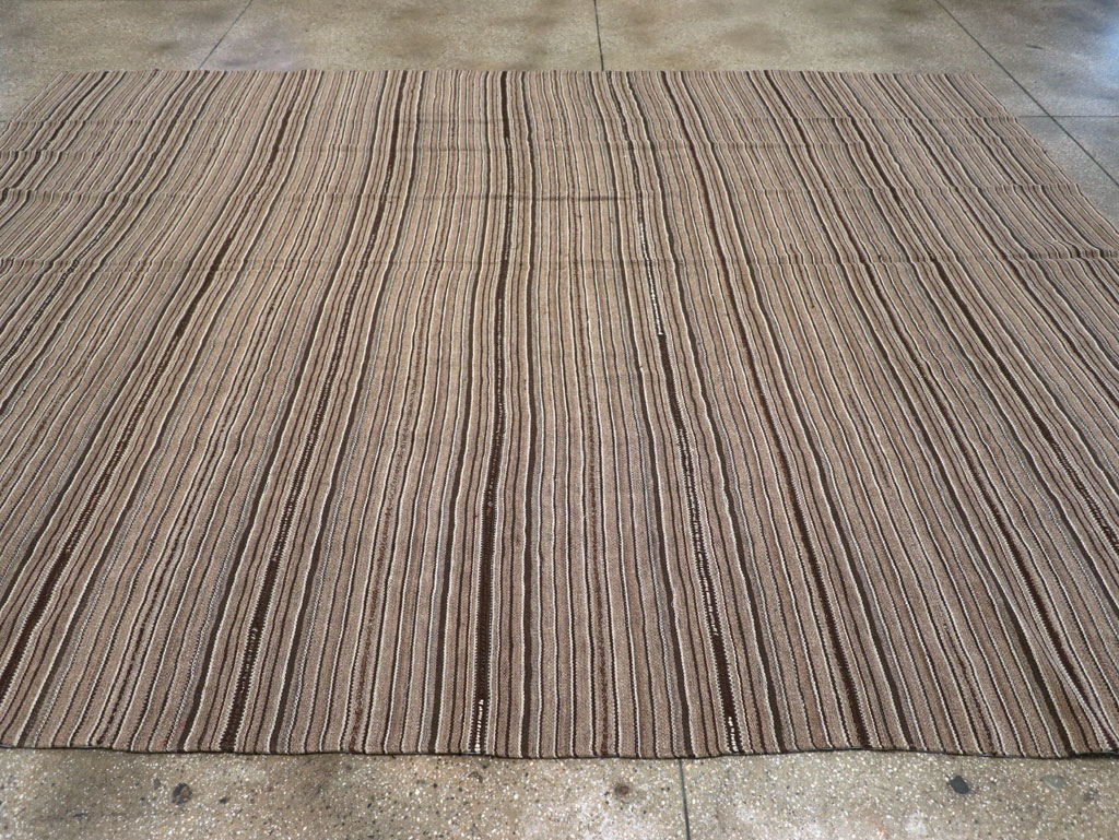 Vintage Turkish Flatweave Kilim Room Size Carpet, No.31530 - Gsblank