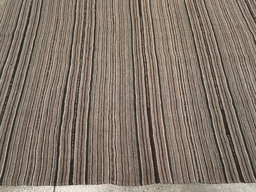 Vintage Turkish Flatweave Kilim Room Size Carpet, No.31530 - Gsblank