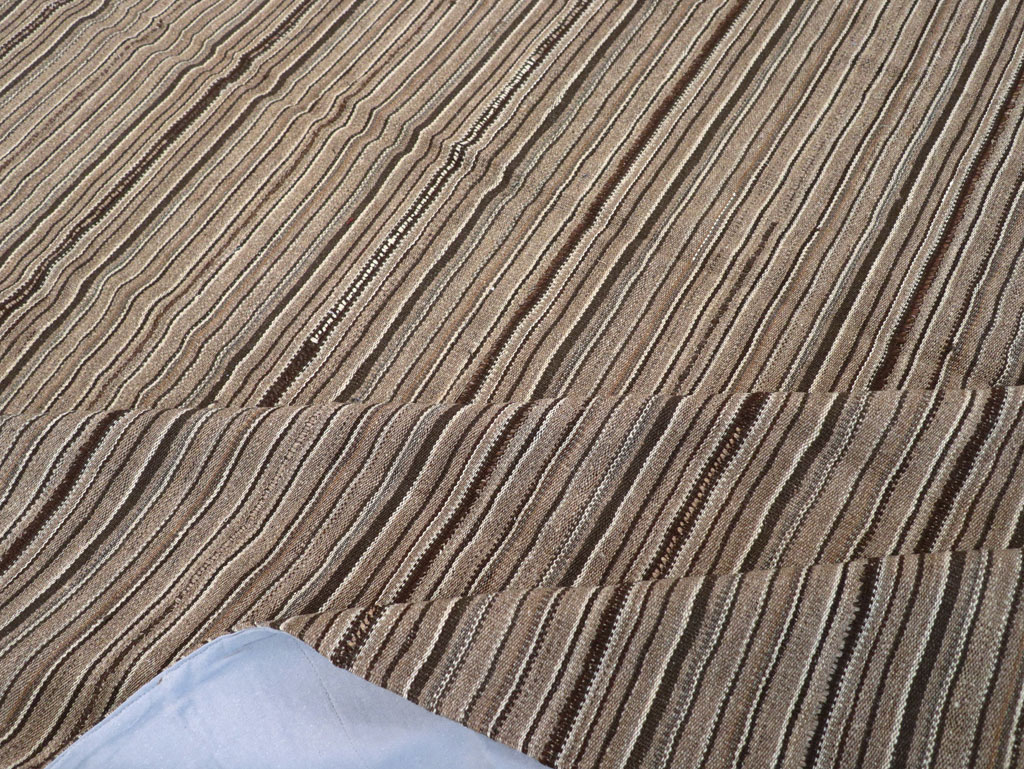 Vintage Turkish Flatweave Kilim Room Size Carpet, No.31530 - Gsblank