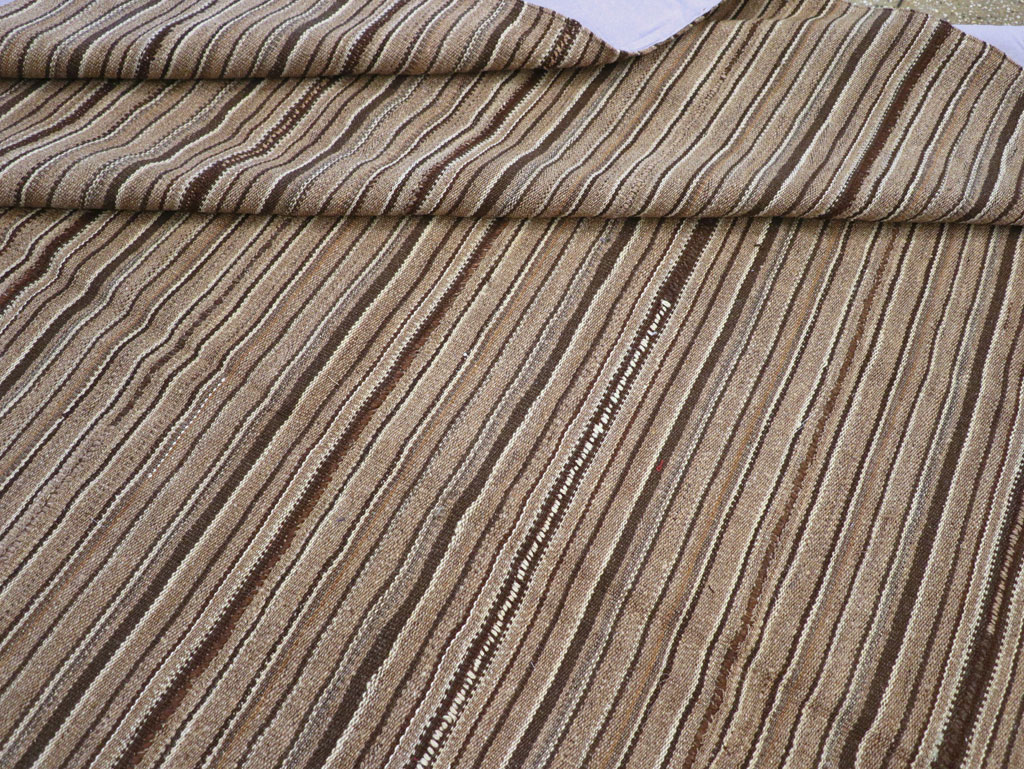 Vintage Turkish Flatweave Kilim Room Size Carpet, No.31530 - Gsblank