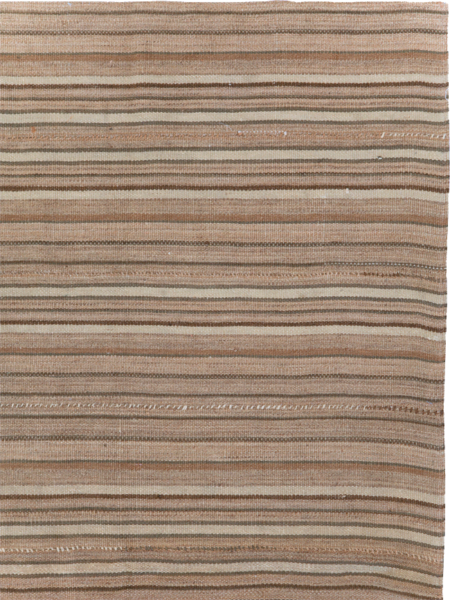 Vintage Persian Flatweave Kilim Accent Carpet, No.31532 - Gsblank