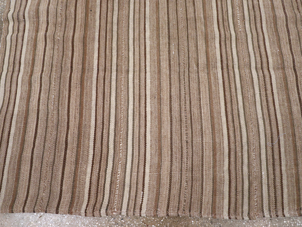 Vintage Persian Flatweave Kilim Accent Carpet, No.31532 - Gsblank