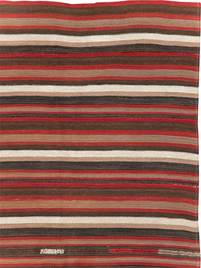 Vintage Turkish Flatweave Kilim Accent Carpet, No.31533 - Gsblank